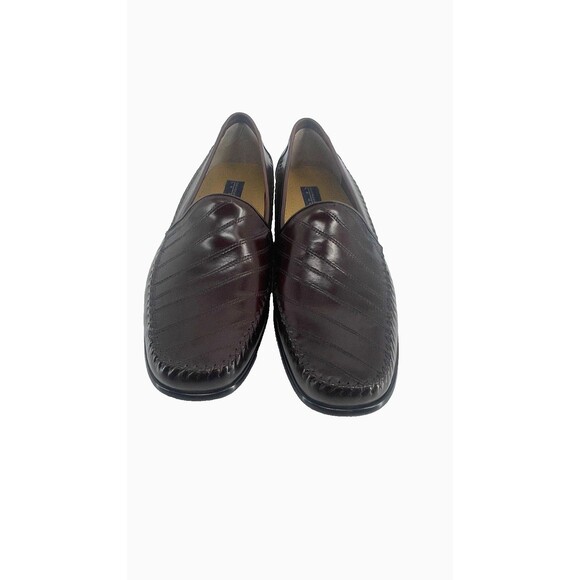 Giorgio Brutini Le Glove Brown Eel Skin Loafers Mens Shoes Sz 12D Made in Brazil - Picture 2 of 13